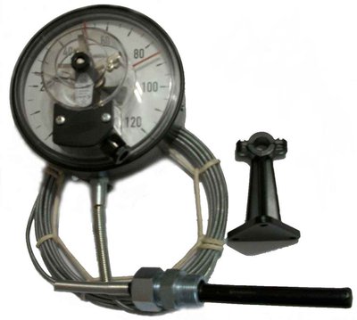 Термометр манометричний сигналізуючий 0 - 120 °С TGRO160 фото
